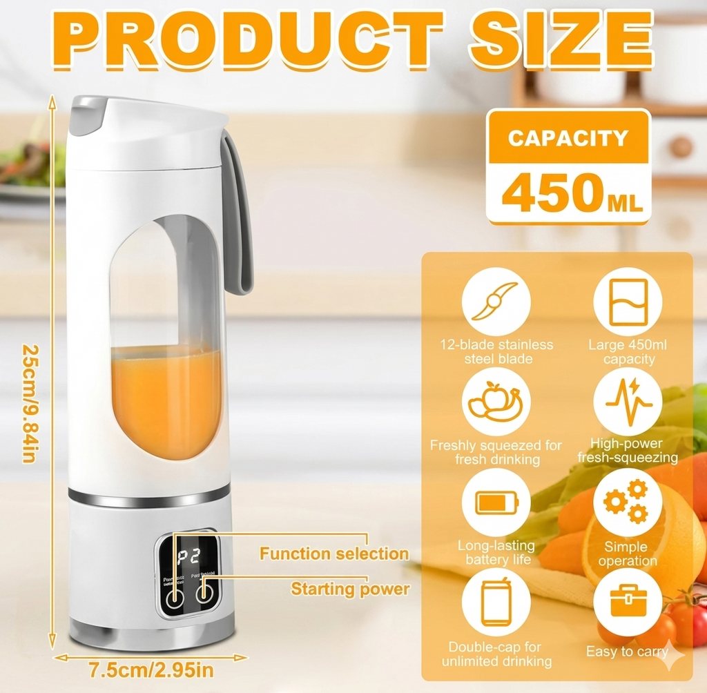 Portable Blender Electric usb juicer
